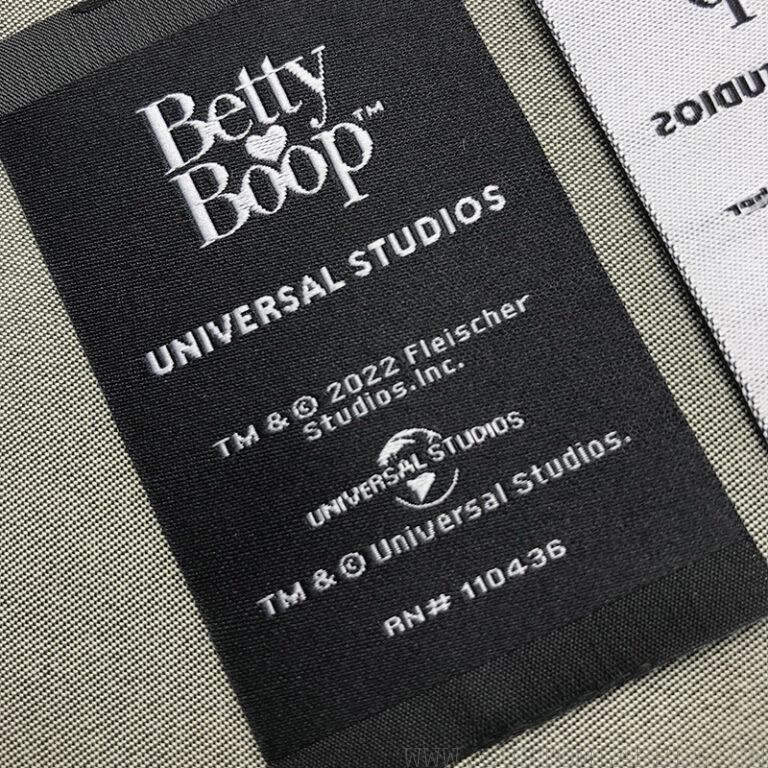 damask woven labels and satin woven labels