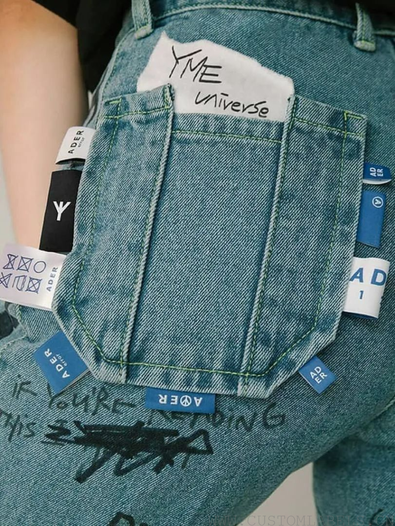 Multiple woven labels design